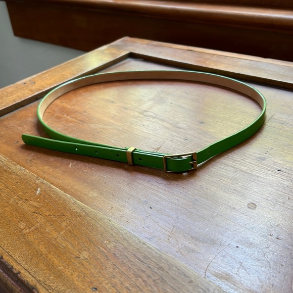 J. Crew Accessories - J Crew Skinny Patent Leather in Neon Green